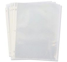 Protector de Hojas de Plástico, Transparentes Universal, Tamaño Carta, Paquete/ 100