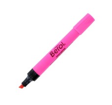 Resaltador Berol, Rosa Flourecente, Caja/12