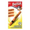 Resaltador Berol, Punta cincel, Naranja Flourecente, Caja/12