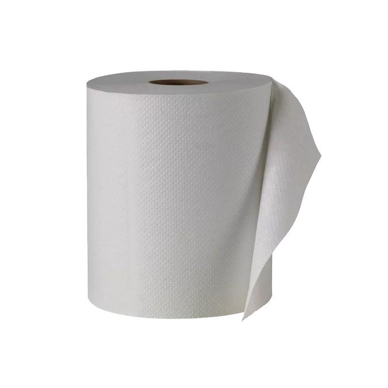 Toalla para Manos - Hoja Sencilla MARLI® 180 metros, 6 Rollos/caja. 