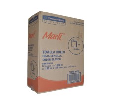 Toalla para Manos - Hoja Sencilla MARLI® 180 metros, 6 Rollos/caja. 
