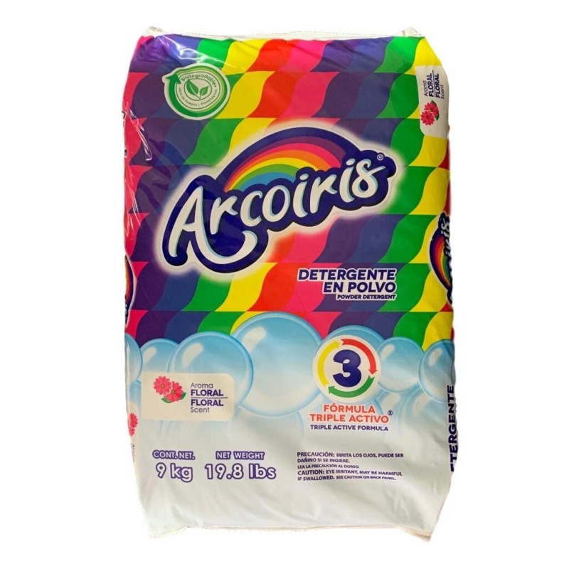 Detergente en Polvo ARCOIRIS® 9 Kg. 