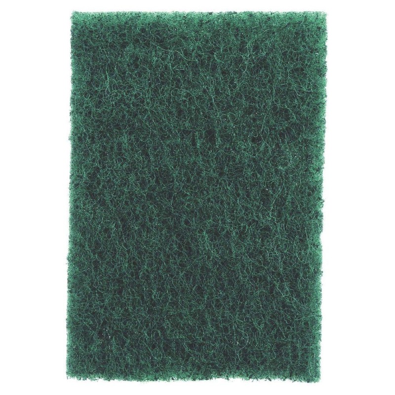 Fibra Verde para Limpieza, 1 fibra verde de 6'' x 9''. 