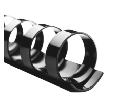 Arillo de Plástico 5/8 Perfex,110 Hojas, Color Negro, Paquete/25