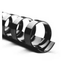 Arillo de Plástico 3/8 Perfex, 50 Hojas, Color Negro, Paquete/25