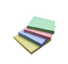 Notas Adhesivas 3'' X 3'' (7.62 X 7.62 cm), Memo Tip, Colores Pastel, Block/400