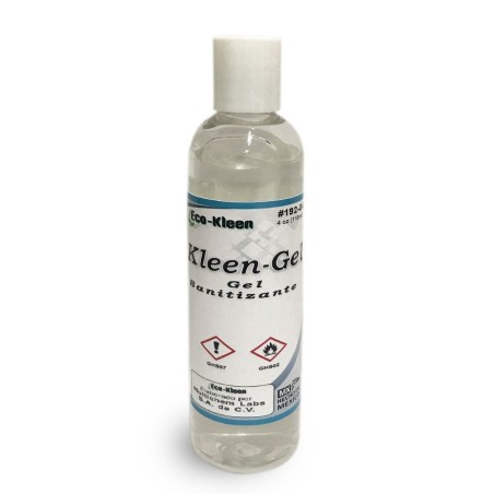 Saniticida para Manos, Base Alcohol en Gel, con Tapa Disco, KLEEN-GEL, 4 oz