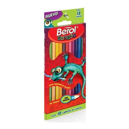 Lápices de Colores, Largos Redondos Berol, Caja/12