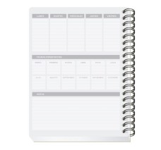 Cuaderno Cuadriculado 7 mm, Forma Francesa Scribe, Espiral Doble, 100 Hojas