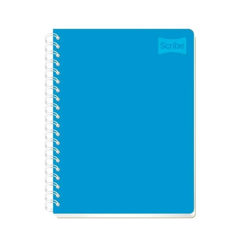 Cuaderno de Rayas Policover Scribe, Doble Espiral, 100 Hojas