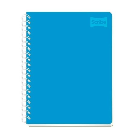 Cuaderno de Rayas Policover Scribe, Doble Espiral, 100 Hojas