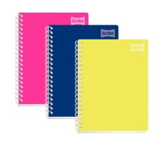 Cuaderno de Rayas Policover Scribe, Doble Espiral, 100 Hojas