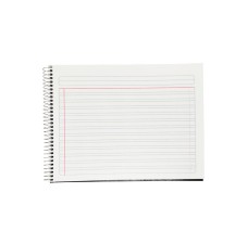 Cuaderno Doble Raya, Forma Italiano Estrella, Espiral, 100 Hojas