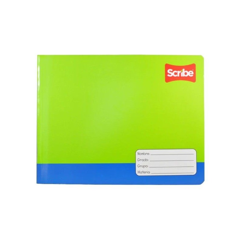 Cuaderno Doble Raya, Scribe Italiano, Engrapado con 100 Hojas, 