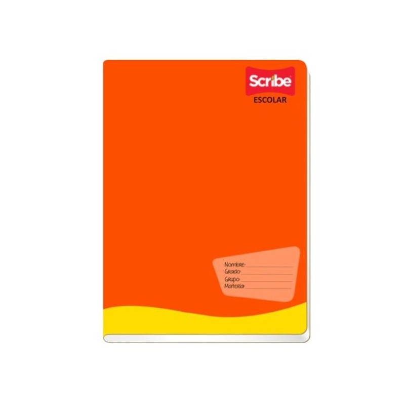 Cuaderno de Rayas Forma Francesa Scribe, Engrapado, 50 Hojas