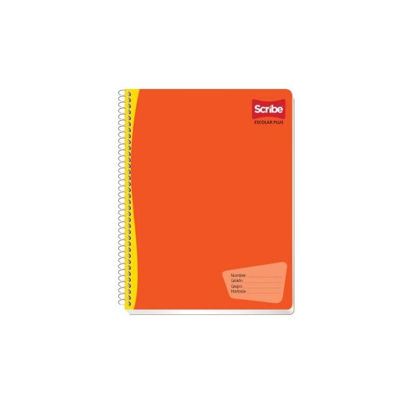 Cuaderno Hojas Blancas, Forma Francesa, espiral, con 100 Hojas