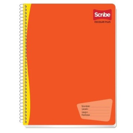 Cuaderno Hojas Blancas, Forma Francesa, espiral, con 100 Hojas