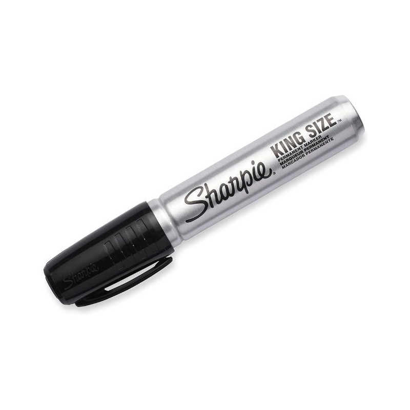 Marcadores Sharpie King Size, Negro, Caja/12