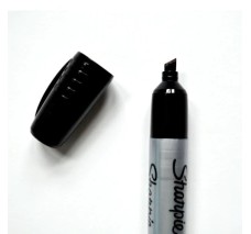 Marcadores Sharpie King Size, Negro, Caja/12