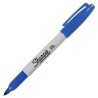 Marcador Permanente Sharpie®,  Punto Fino, Azul, Caja/12