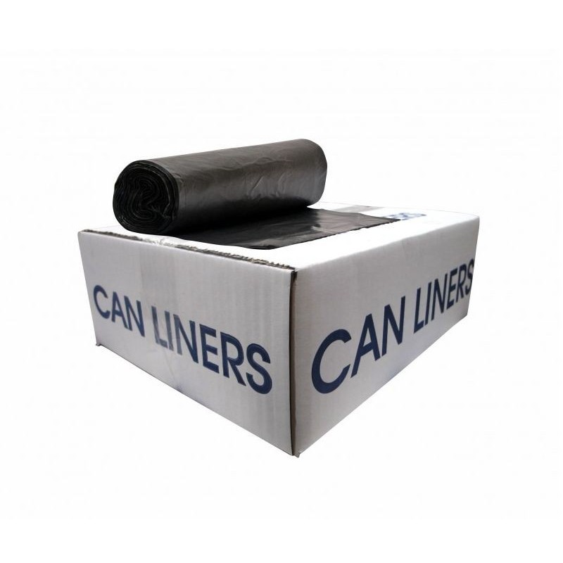 Bolsas para Basura Negras 24" x 24", Alta Densidad, Caja/1000