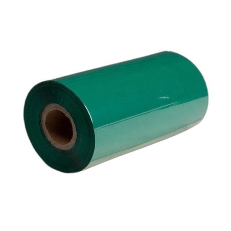 Ribbon de CERA/RESINA color VERDE de Transferencia Térmica Industrial 110 mm X 360 m (4.33" X 1,181') Datamax