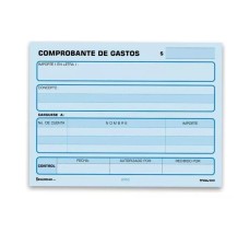 Comprobante de Gastos 1/4 Carta, Mayco, Block/50