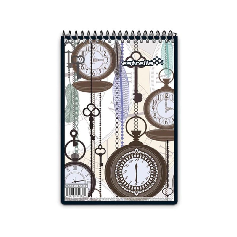 Libreta de Taquigrafía, Estrella, 80 Hojas