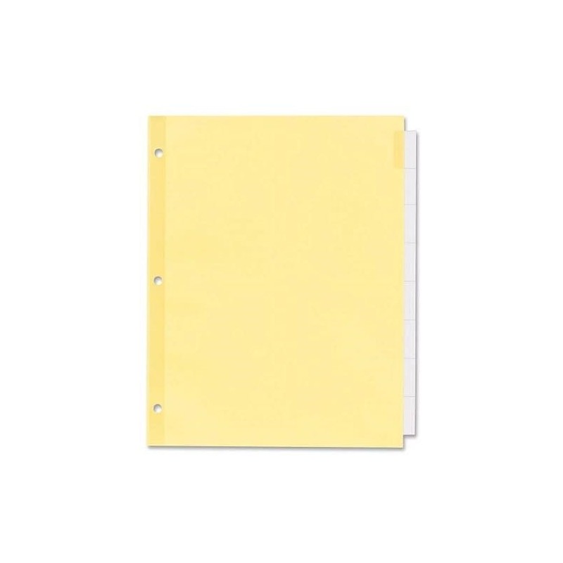 Separadores de Hojas Avery®con Cejas transparentes, Paquete con 8