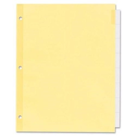 Separadores de Hojas Avery®con Cejas transparentes, Paquete con 8