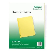 Separadores de Hojas Avery®con Cejas transparentes, Paquete con 8