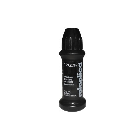 Tinta para Sello Color Negro, Azor, 60 ml