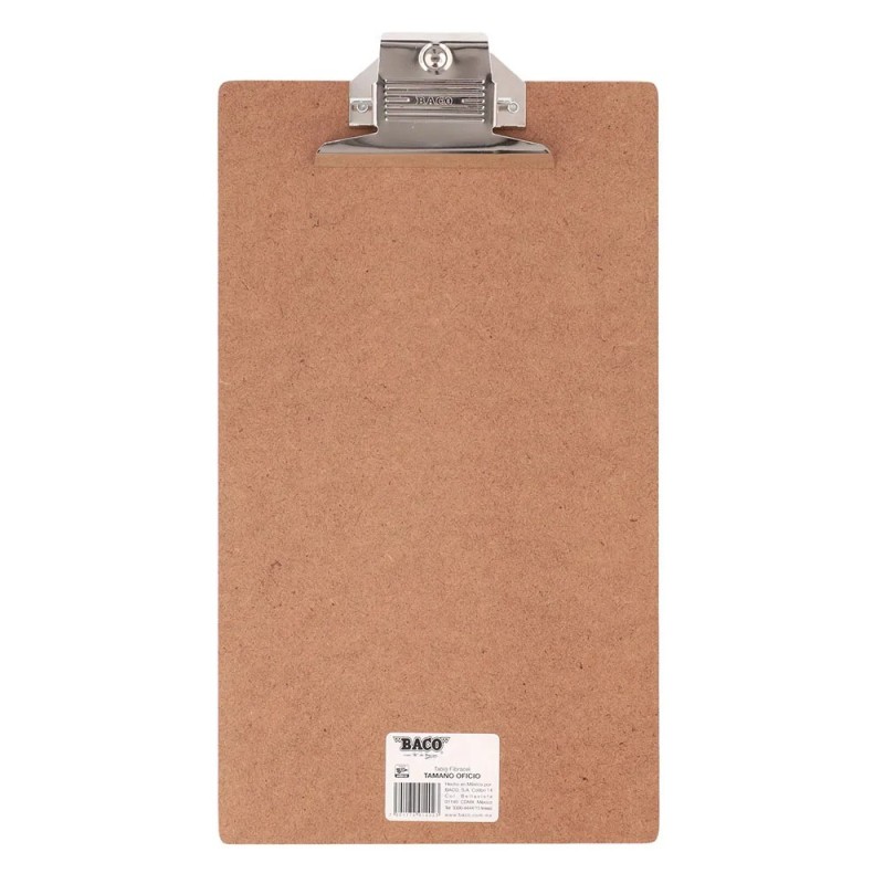 Tabla Agarra Papel, Tamaño Oficio, Fibracel, Baco