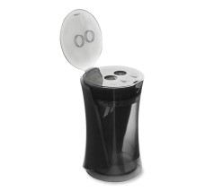 Sacapuntas de Plástico, Doble Orificio, Con Deposito, Prismacolor, Negro