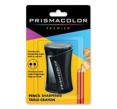 Sacapuntas de Plástico, Doble Orificio, Con Deposito, Prismacolor, Negro