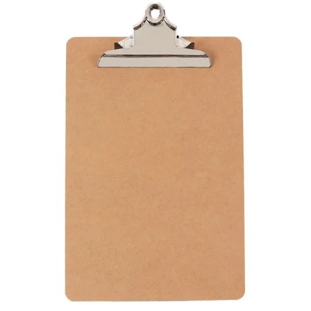 Tabla Agarrapapel de Madera, Tamaño Oficio, con Clip Metálico, Jumbo