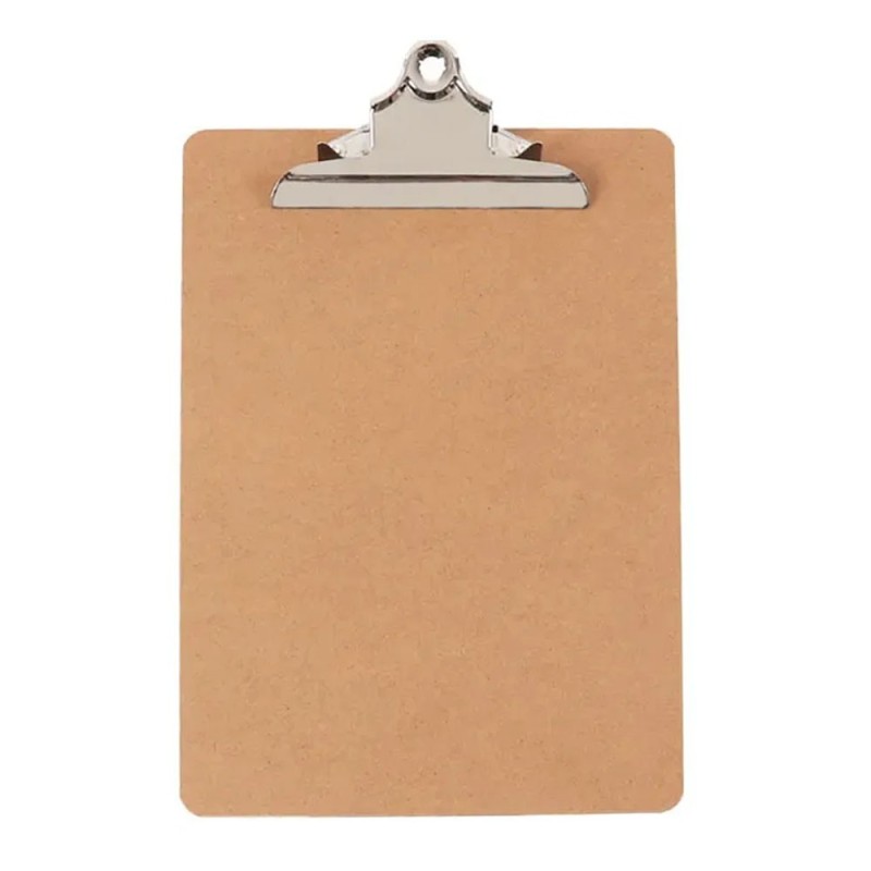 Tabla Agarrapapel de Madera, Tamaño Carta, con Clip Metálico, Jumbo