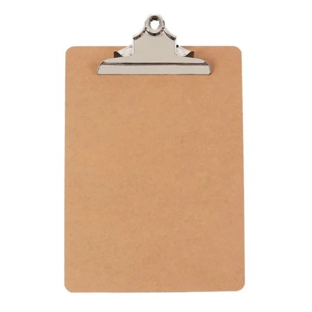 Tabla Agarrapapel de Madera, Tamaño Carta, con Clip Metálico, Jumbo