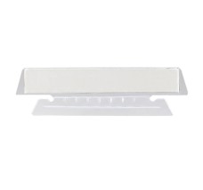 Pestañas de Índice Smead, Corte 1/2'', Transparente, Paquete/25