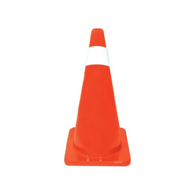 Cono de Tráfico Anaranjado de 71 cm Con 1 Reflejante