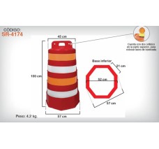 Trafitambo Brilloso con 4 Reflejantes