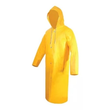 Impermeable PVC tipo Gabardina Larga Ligera Amarilla