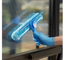 Jalador Limpia Vidrios con Funda Lavadora de 14" (36 cm)