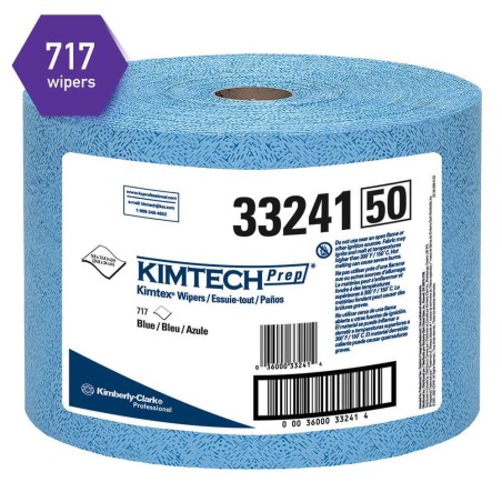 Wipers Kimtex® - KIMTECH 33241 Azul Prep Rollo Jumbo con 717 Hojas