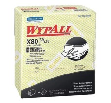 Wiper WYPALL® X80 Plus Food Service AMARILLO, Caja con 10 Pqquetes c/30