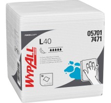 Wipers WYPALL® L40 05701 Cuatrifoldeados Blancos, Caja con 18 Paquetes con 56