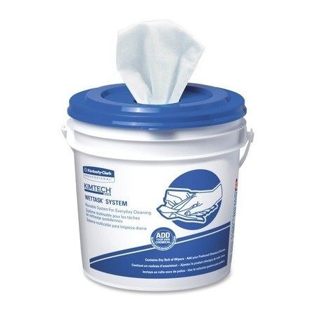 Toallas para uso con Sanitizantes KIMTECH PRE® 6 Rollos con 90 Toallas/caja.