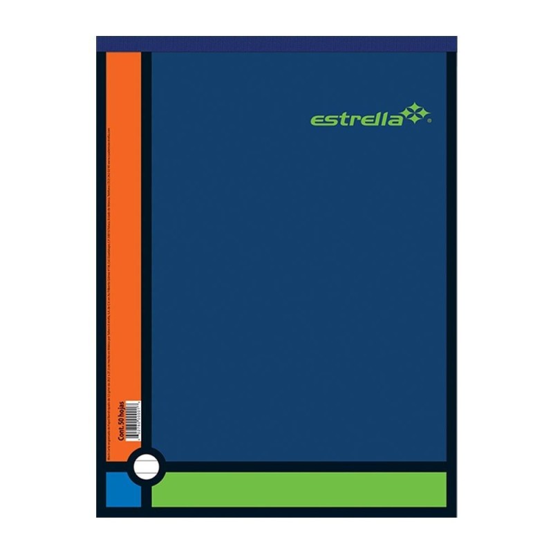 Block Hojas de Rayas, Tamaño Carta, Estrella, 50 Hojas