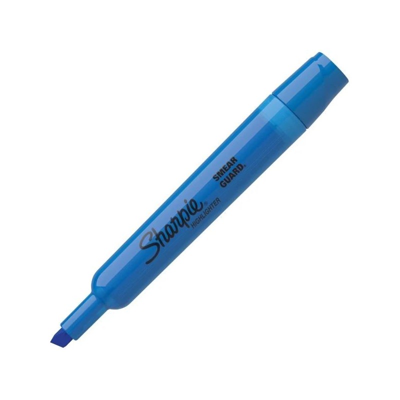 Resaltadores Sharpie ® Accent, Punta Biselada, Azul Fluorescente, Caja/12