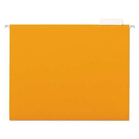 Folder Colgante Naranja Universal, Tamaño Carta, Pestañas Corte 1/5, Paquete/25